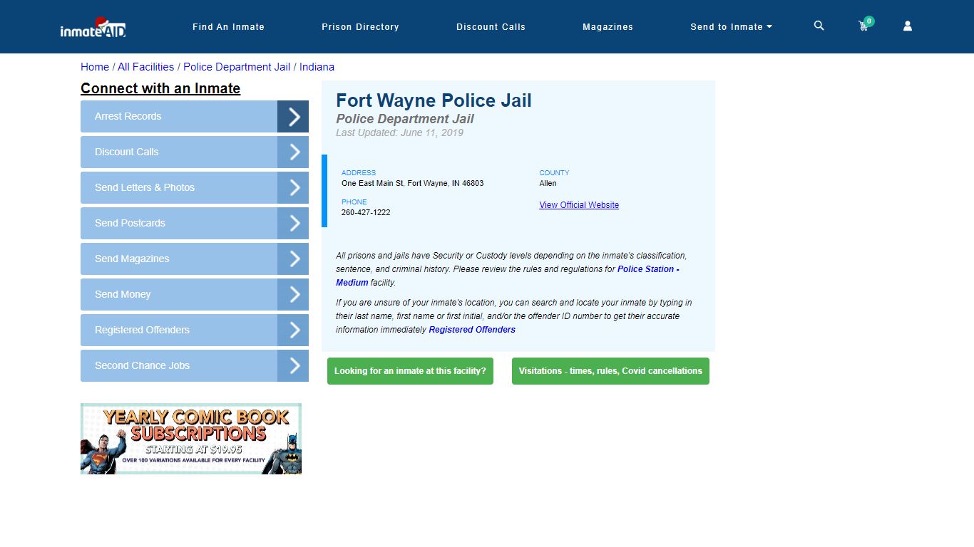 Fort Wayne Police Jail & Inmate Search - Fort Wayne, IN
